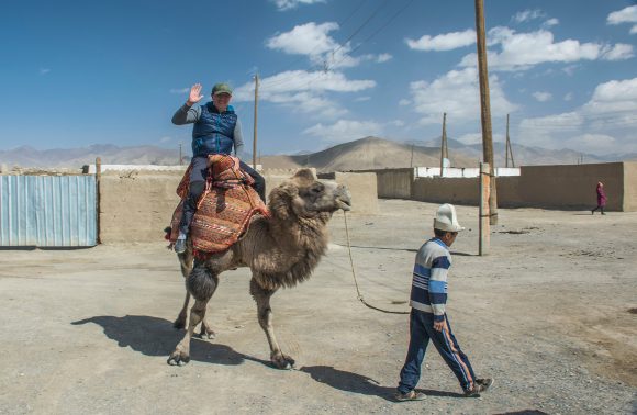 Camel riding at Rangkul lake